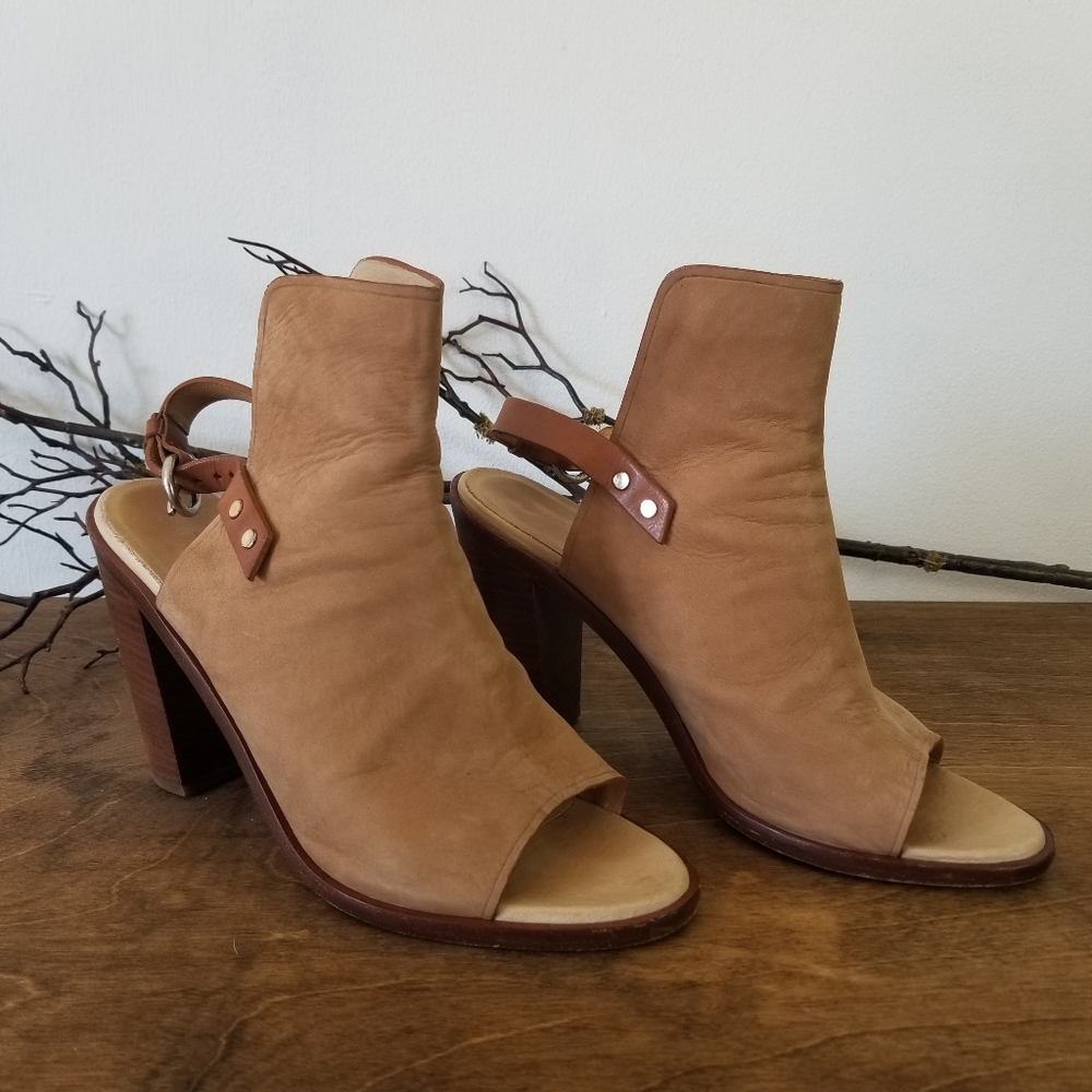 Rag & Bone - Wyatt Camel Open Toe Heel Sandals - image 2